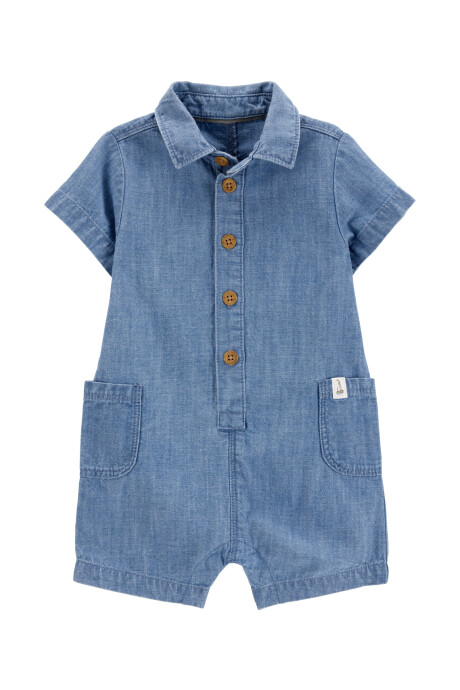 Monito corto de chambray Sin color