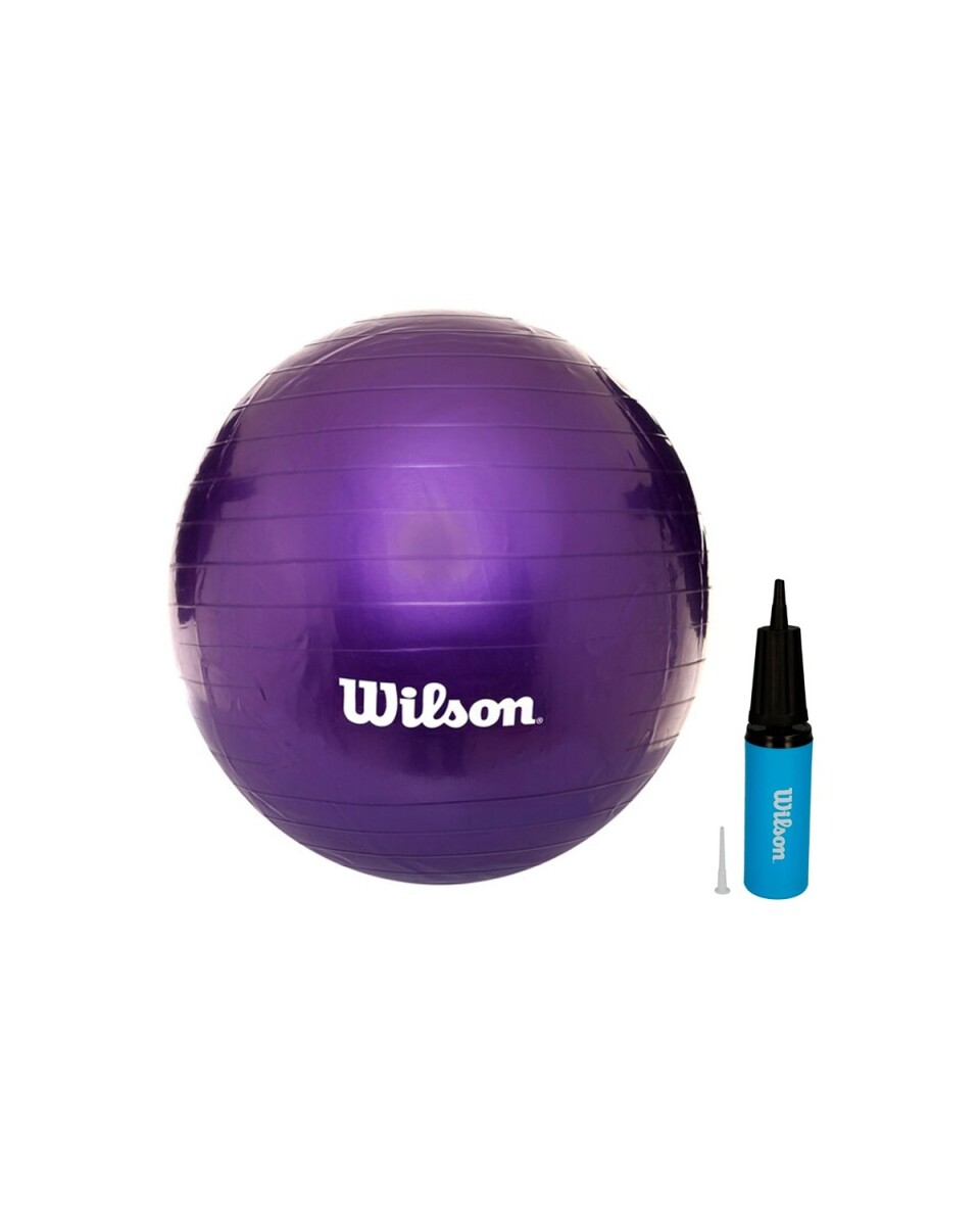 Pelota de Pilates Wilson 55cm con bomba violeta 