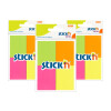 Notas adhesivas flúo Stick'n 4 colores Única