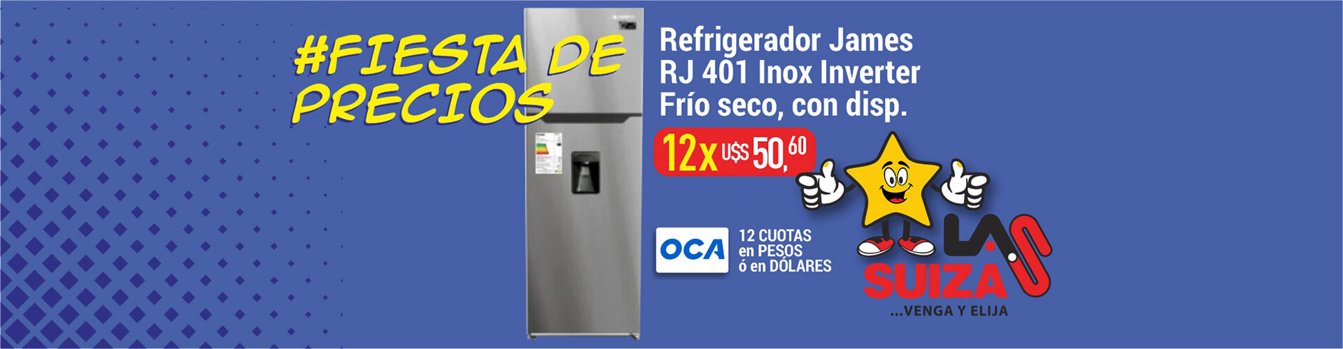 Refrigerador James 401 Inox C/DISP