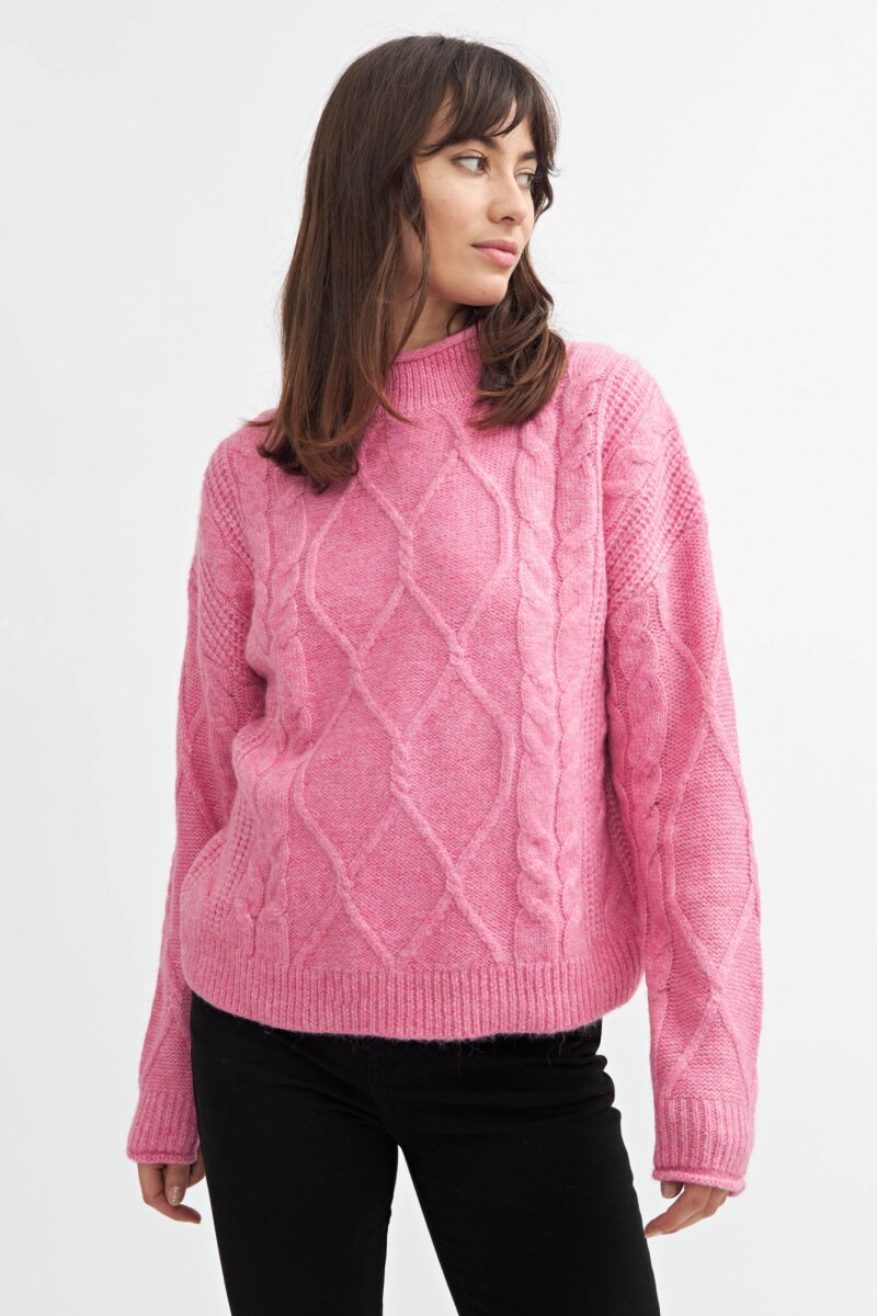 Sweater con estructura - Mujer - ROSA 