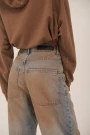 JEAN SLOUCHY LIGHT DIRTY Marron