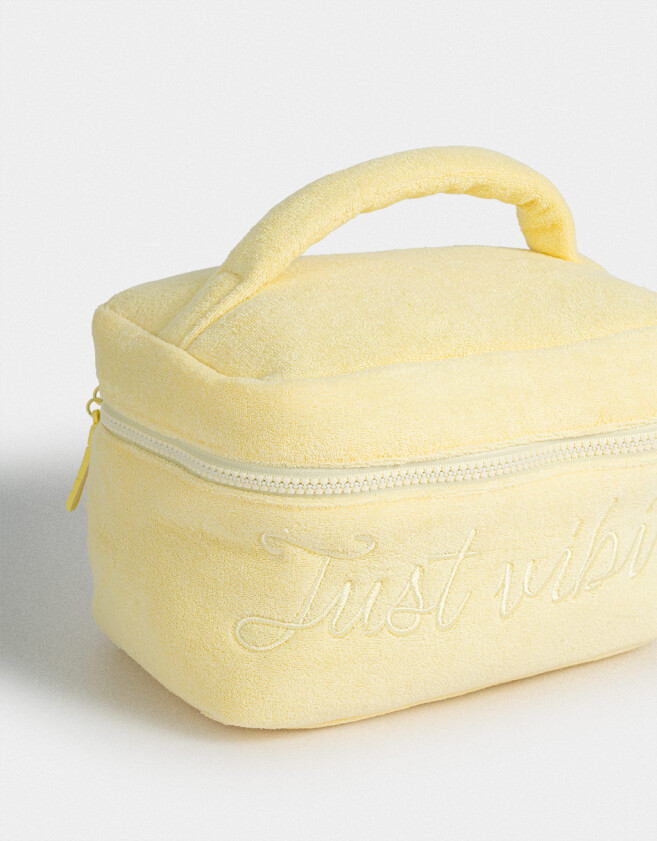 Cosméticos Sets Portacosméticos Just Vibing - Amarillo Claro