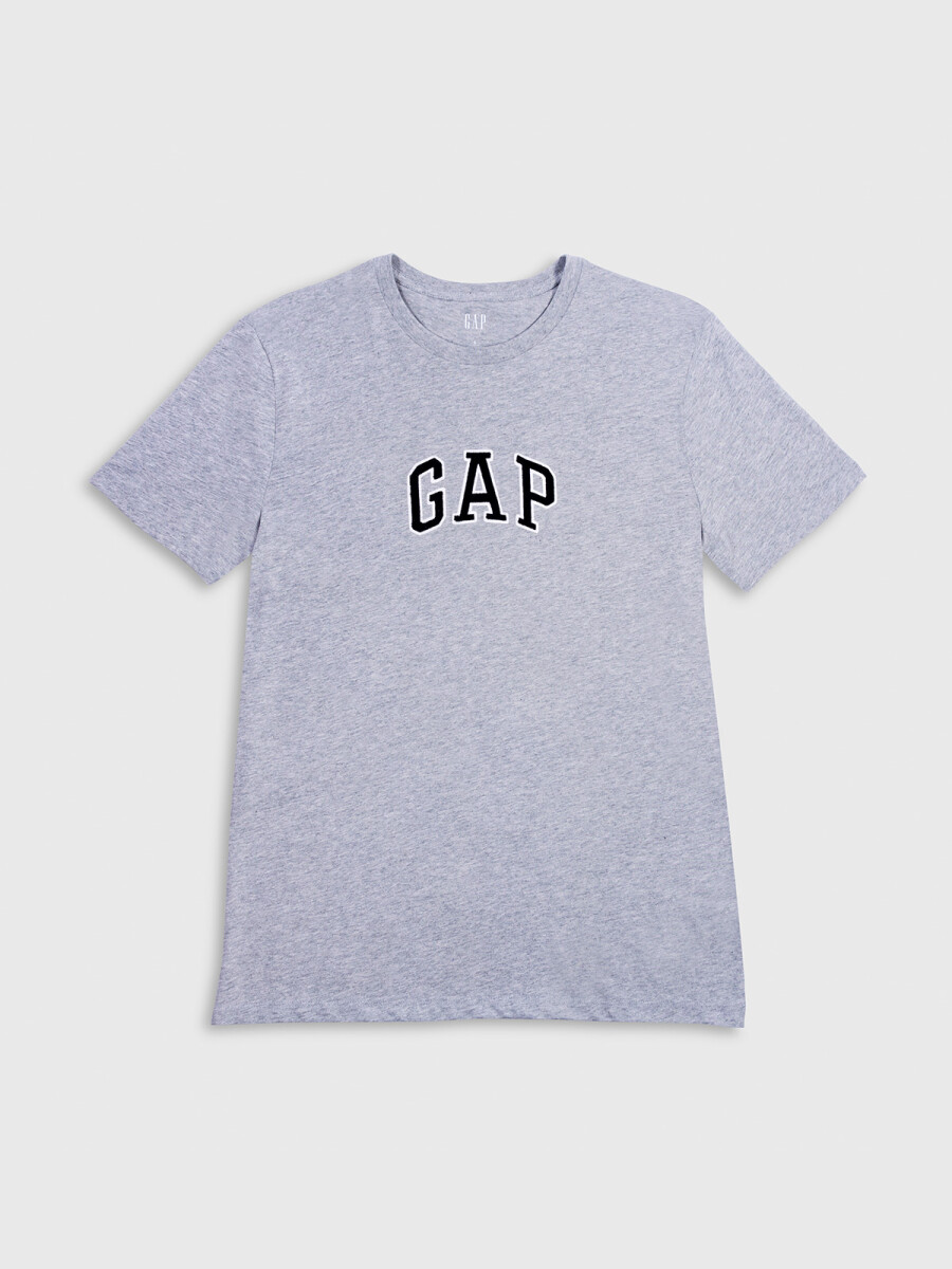Remera Logo Gap Hombre - B10 Grey Heather 