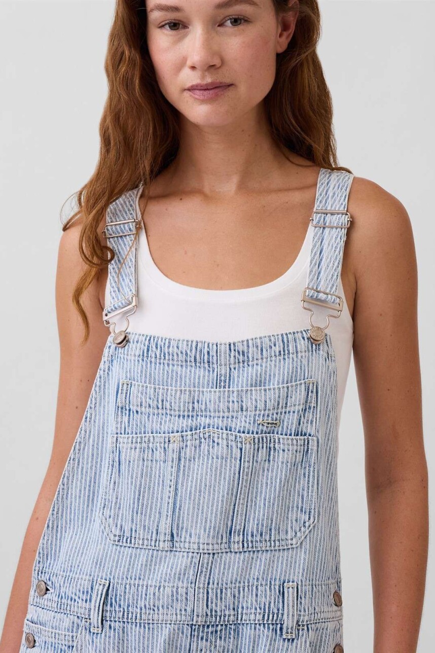 Enterito Horseshoe Mujer Blue Railroad Stripe