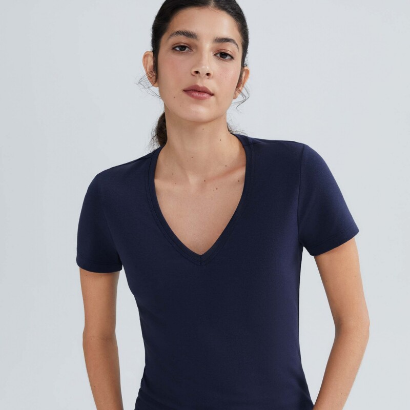 BLUSA MM FEM AZUL ESCURO