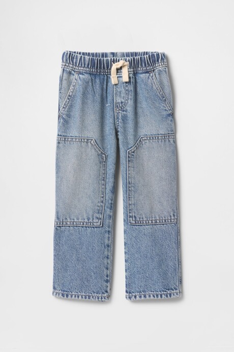 Jean Baggy Carpenter Toddler Niño Light Wash