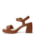 Sandalias de Mujer Bottero con Plataforma y Taco Marrón Caramelo