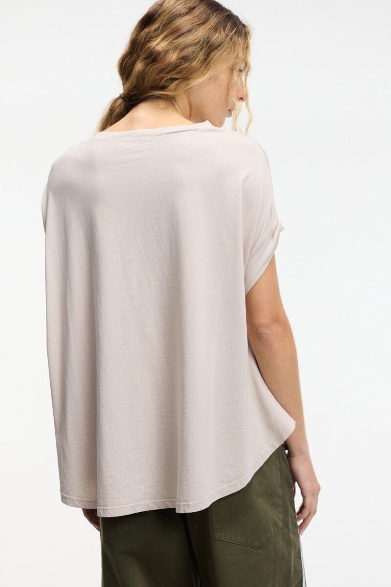 Camiseta oversized Beige