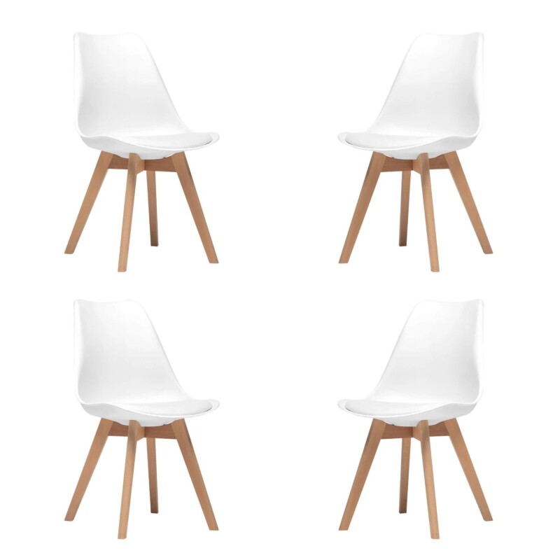 Silla Eames Pack 4 unidades Acolchonada Calidad Premium Silla Eames Pack 4 unidades Acolchonada Calidad Premium