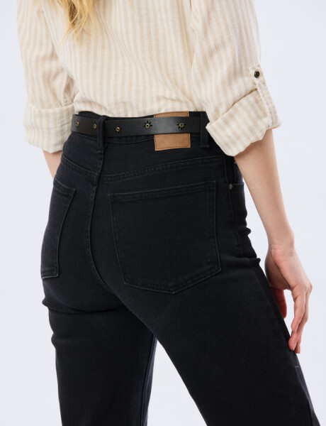 PANTALÓN DE JEAN WIDE LEG Negro