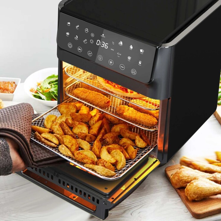 Freidora de Aire Horno Smartlife Digital 12 L 1800 W SL-AFDG012 Freidora de Aire Horno Smartlife Digital 12 L 1800 W SL-AFDG012