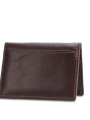 PORTA TARJETAS THOR CUERO MARRON