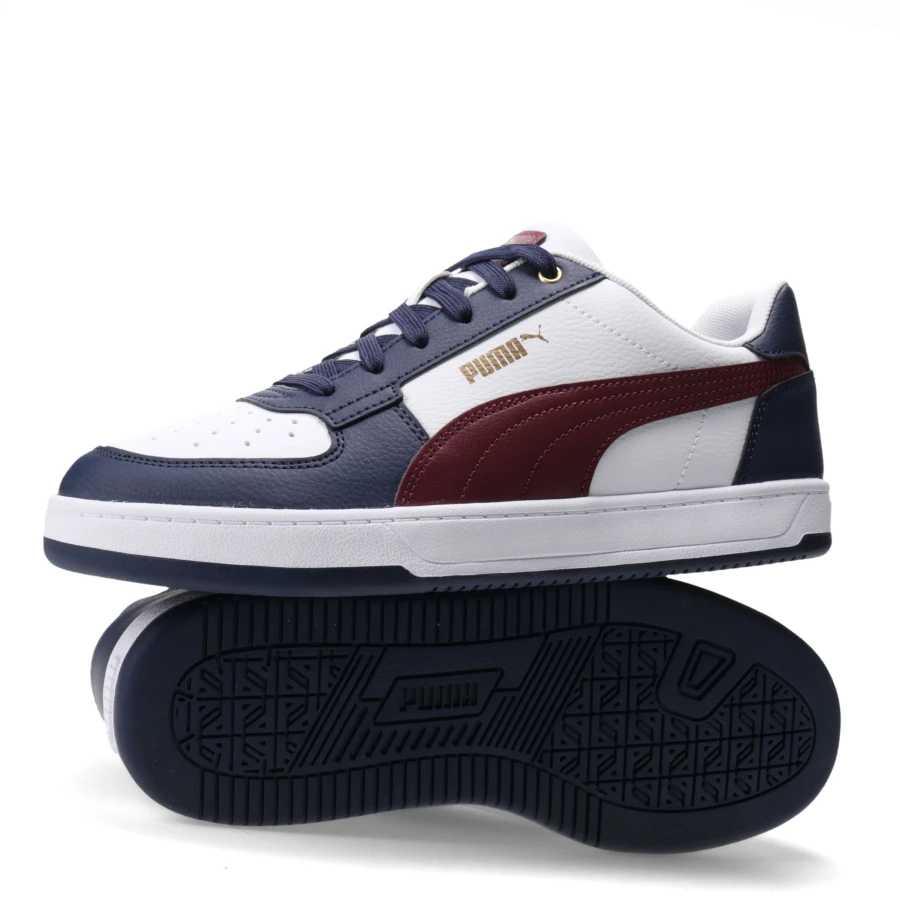 Championes de Hombre Puma Caven 2.0 Blanco - Azul marino - Bordó