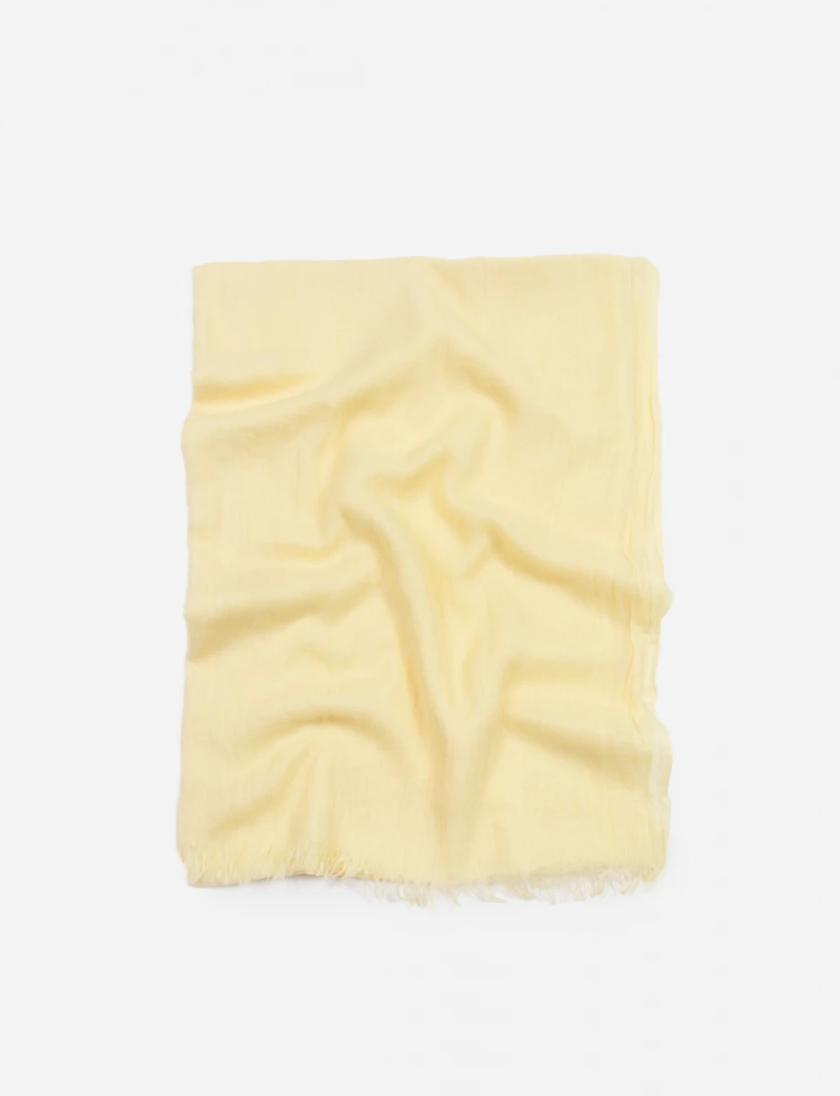Pashmina lisa desflecada - amarillo 