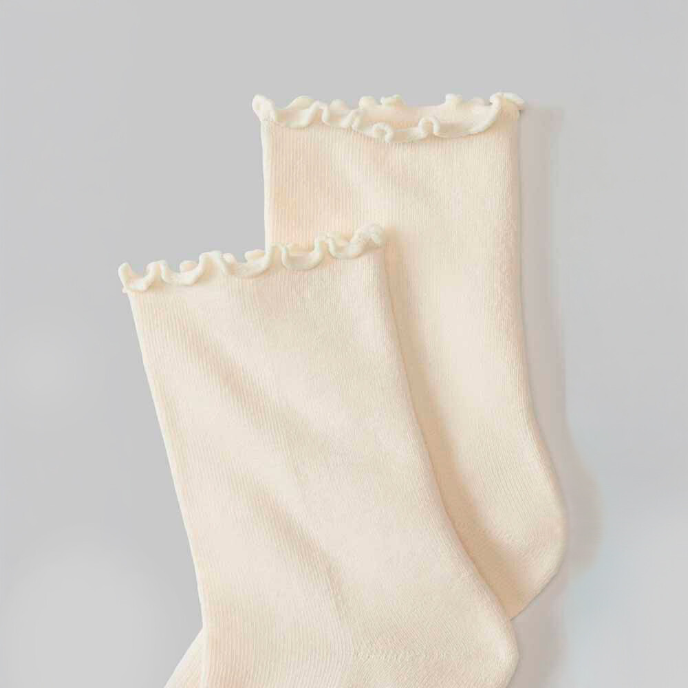 Medias The Ruffle Sock Mujer Bone