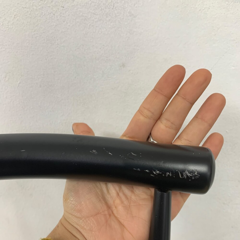 Butaca Taburete Alta De Bar Metal Asiento Acolchonado Negro