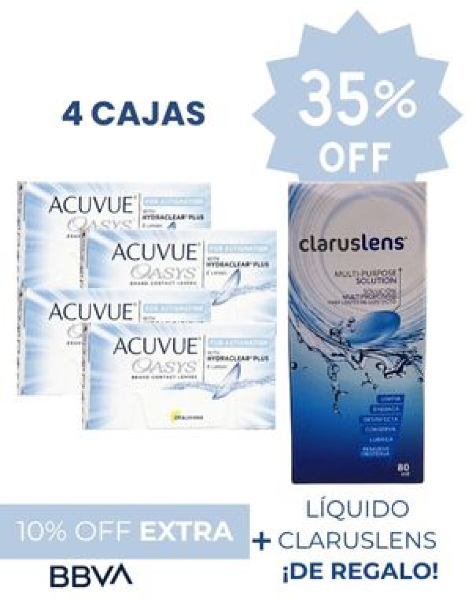 Promo 35% OFF Acuvue Oasys Astigmatismo 