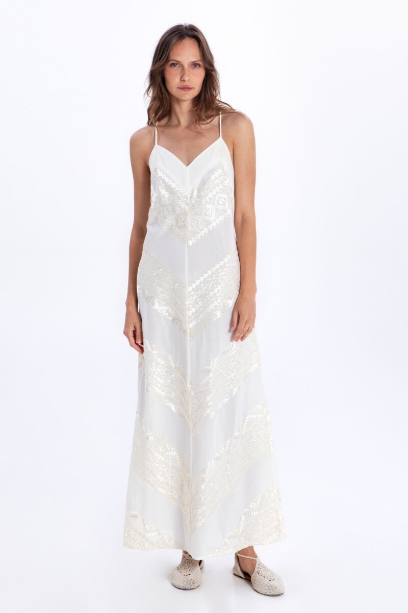 VESTIDO CLASSIC TRIANGLE CROSS Blanco