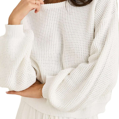 Buzo Rhythm Classic Knit Jumper Blanco