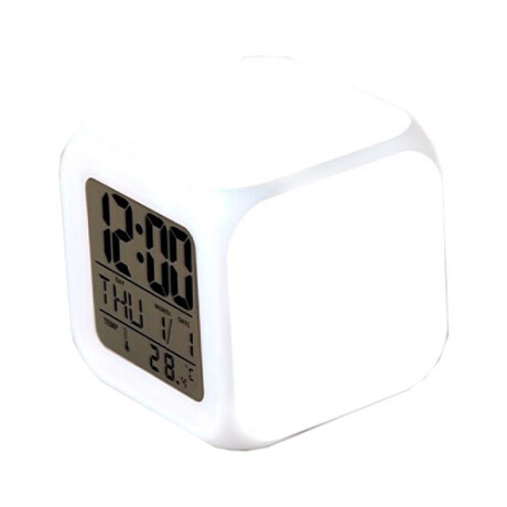 Reloj Despertador Cambia de Color con Termómetro Infantil 001