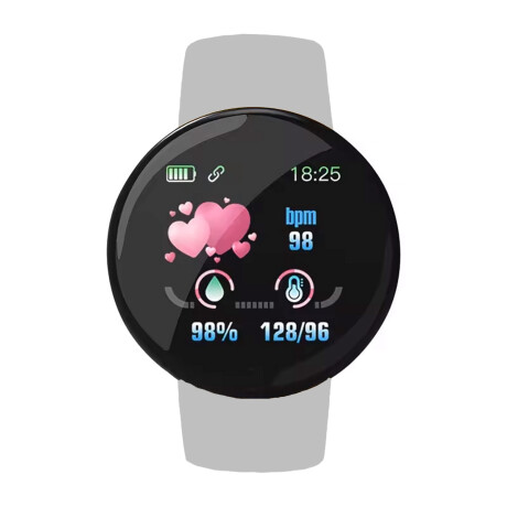 SmartWatch Unisex Bluetooth Alarma Deporte Música Gris