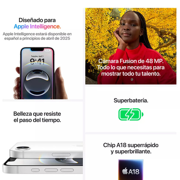 Iphone 16e 8/125 Gb 5g NEGRO