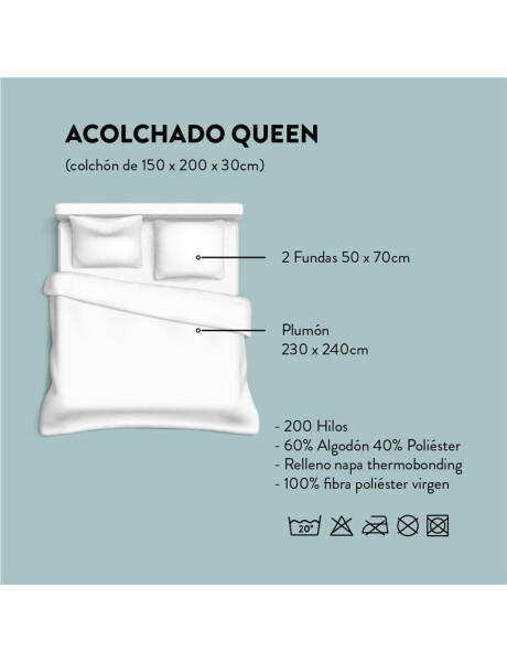 ACOLCHADO QUEEN 200H230x240CM SLATE CANNON ACOLCHADO QUEEN 200H230x240CM SLATE CANNON