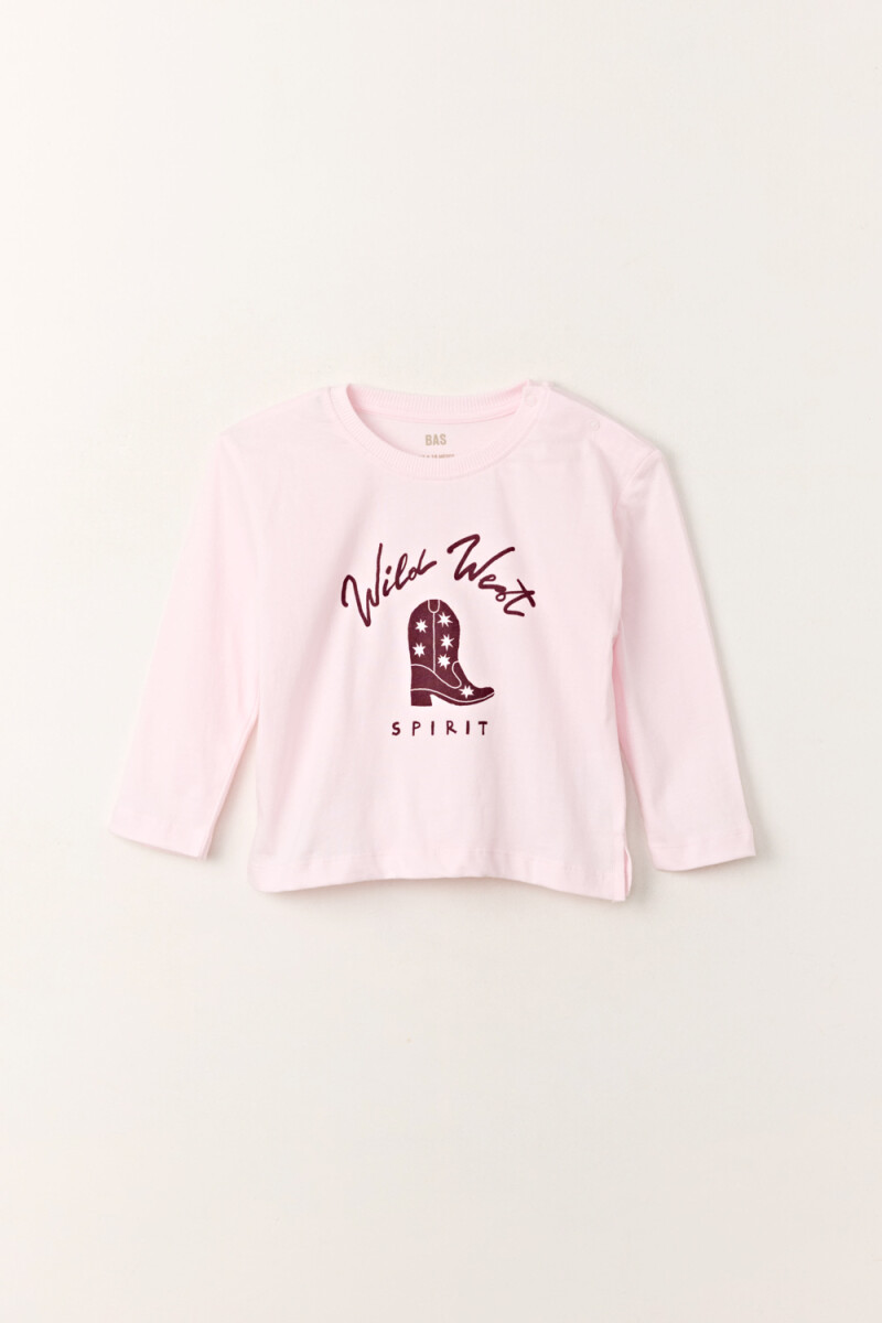Remera estampa Wild West Rosa