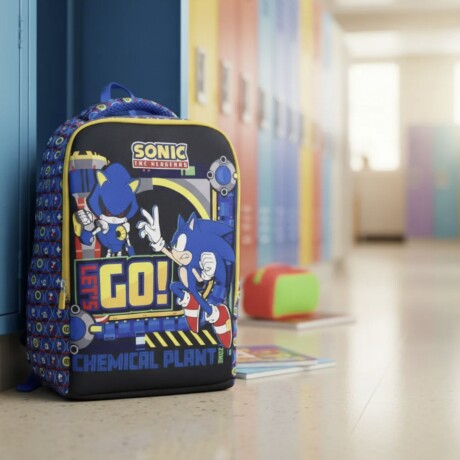 Mochila Sega Neopreno 37x29x12 Cm Sonic Prime Para Niños Uso Escolar Diario Resistente Mochila Sega Neopreno 37x29x12 Cm Sonic Prime Para Niños Uso Escolar Diario Resistente