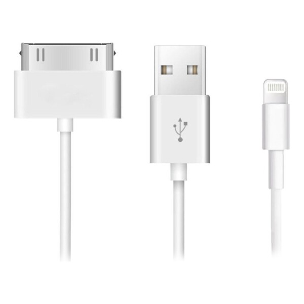 Combo Kit Cargador Usb Auto Cable iPhone Lightning 30 Pines Combo Kit Cargador Usb Auto Cable iPhone Lightning 30 Pines