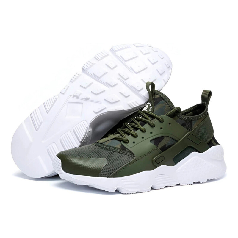 Calzado Casual Deportivo Unisex Acordonado Verde