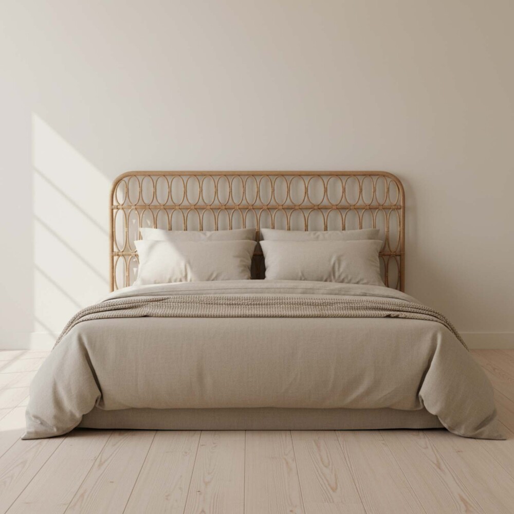 RESPALDO QUEEN RATTAN NATURAL-BEIGE AMAYA