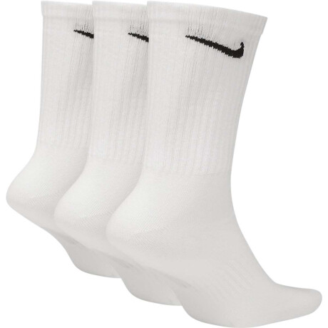 Medias Nike Everyday Media larga 3-Pack Unisex Blanco