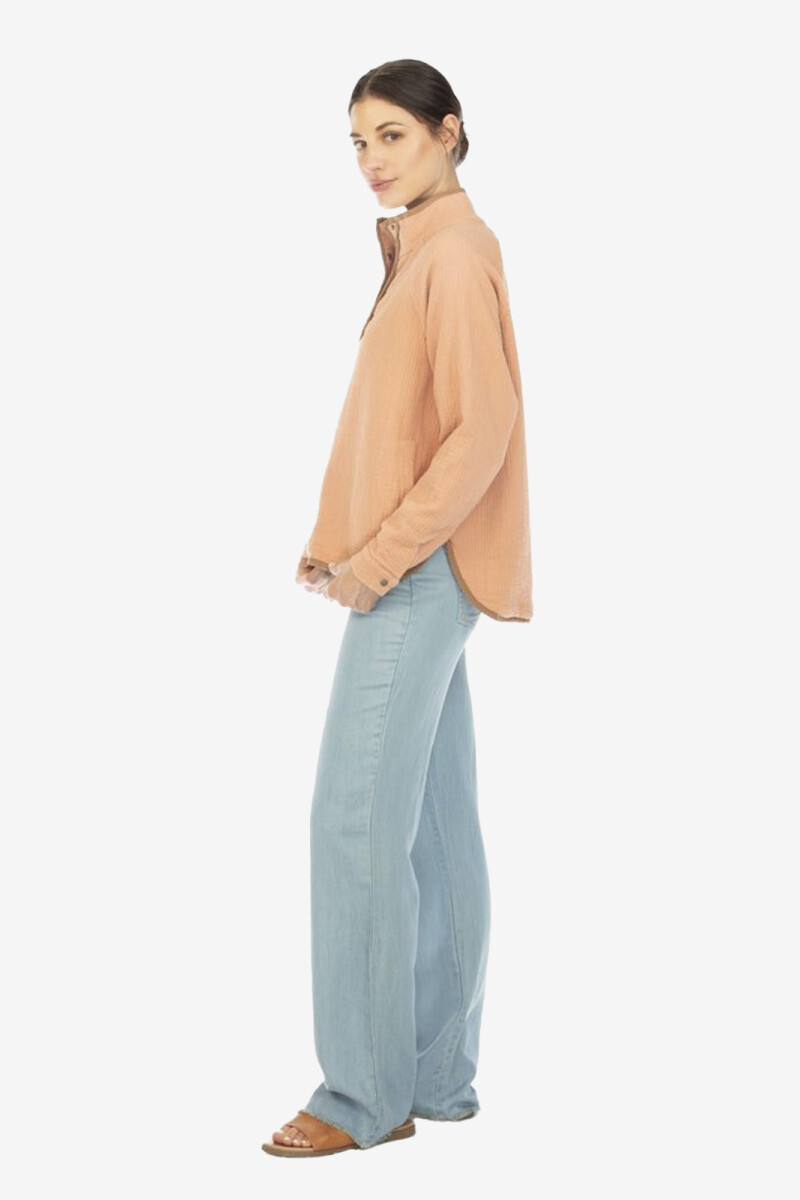 BLUSA STITCH Marron
