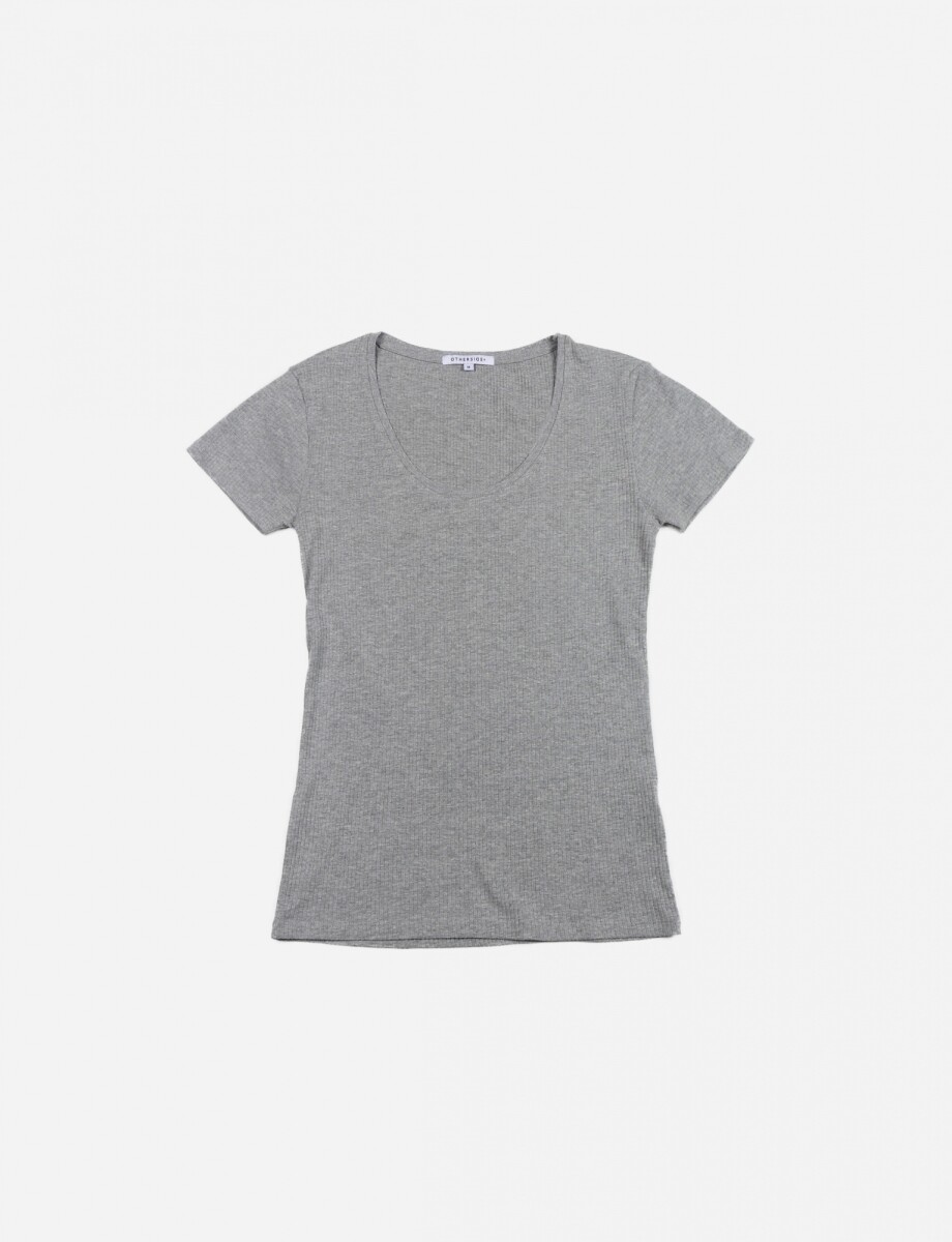 T-shirt recta manga corta