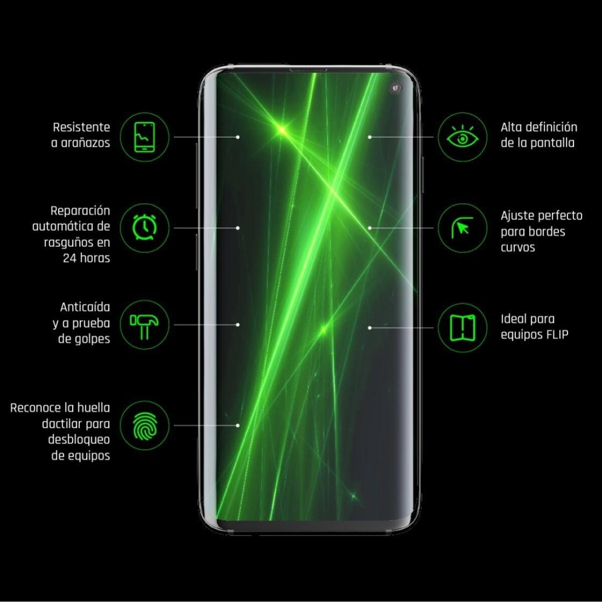 Lámina protectora hidrogel | celulares y relojes hasta 7' devia Transparente