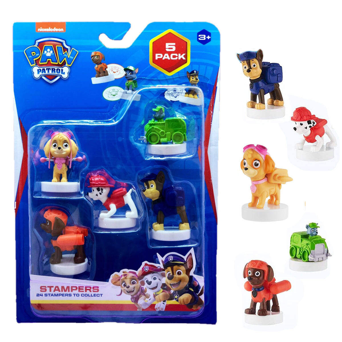 Paw Patrol Jueguete Sellos Set x5 Con Figuras - Modo 2 