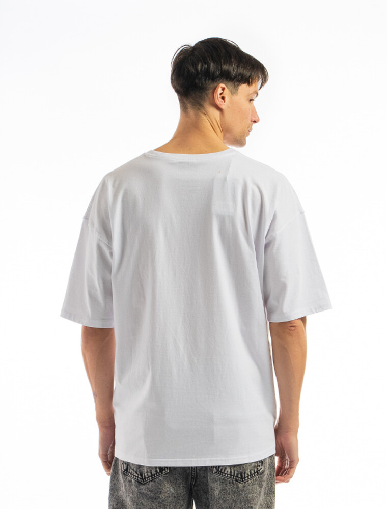 Remera Algodón Oversized Blanco