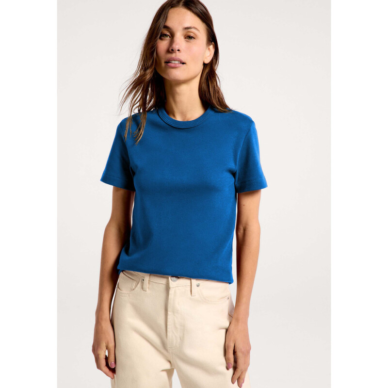 CAMISETA MM FEM AZUL ESCURO