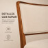 Silla De Comedor ComboHome Lola Madera Maciza Ratan Natural Blanco 1