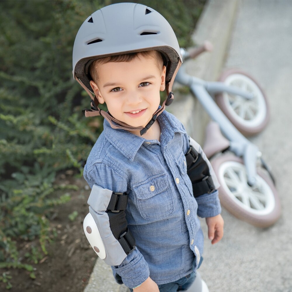 Casco seguridad para niños KIKKABOO gris