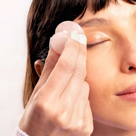 Mushroom Gua Sha Hongo Masajeador De Cuarzo Rosa (Gimnasia Facial)