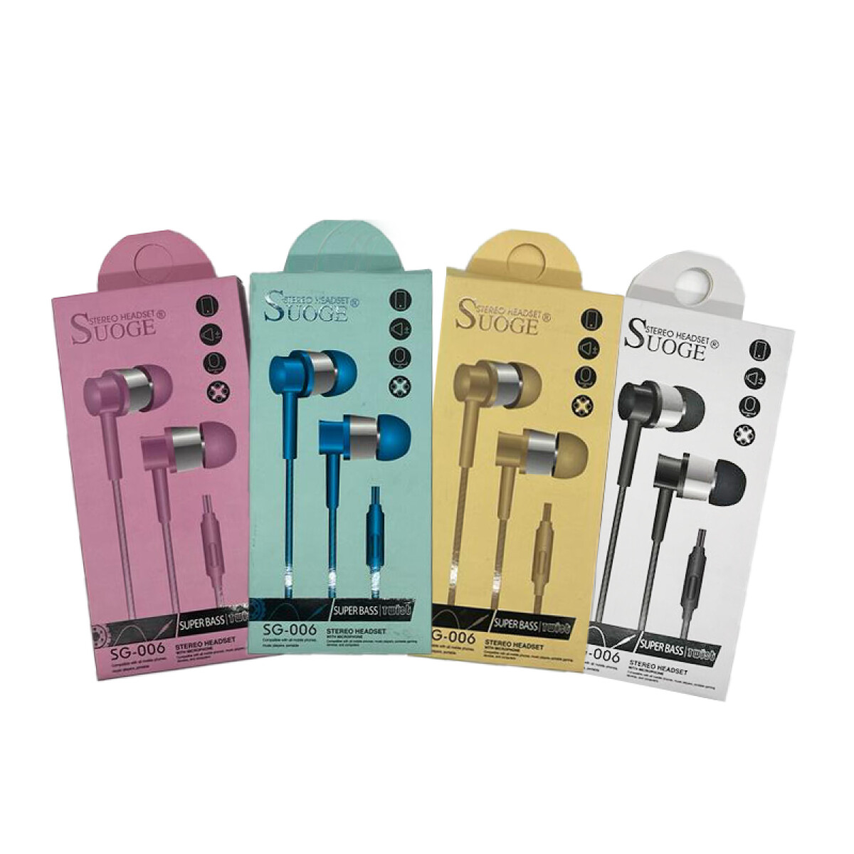 Auriculares SOUGE SG-006 con Micrófono en caja 