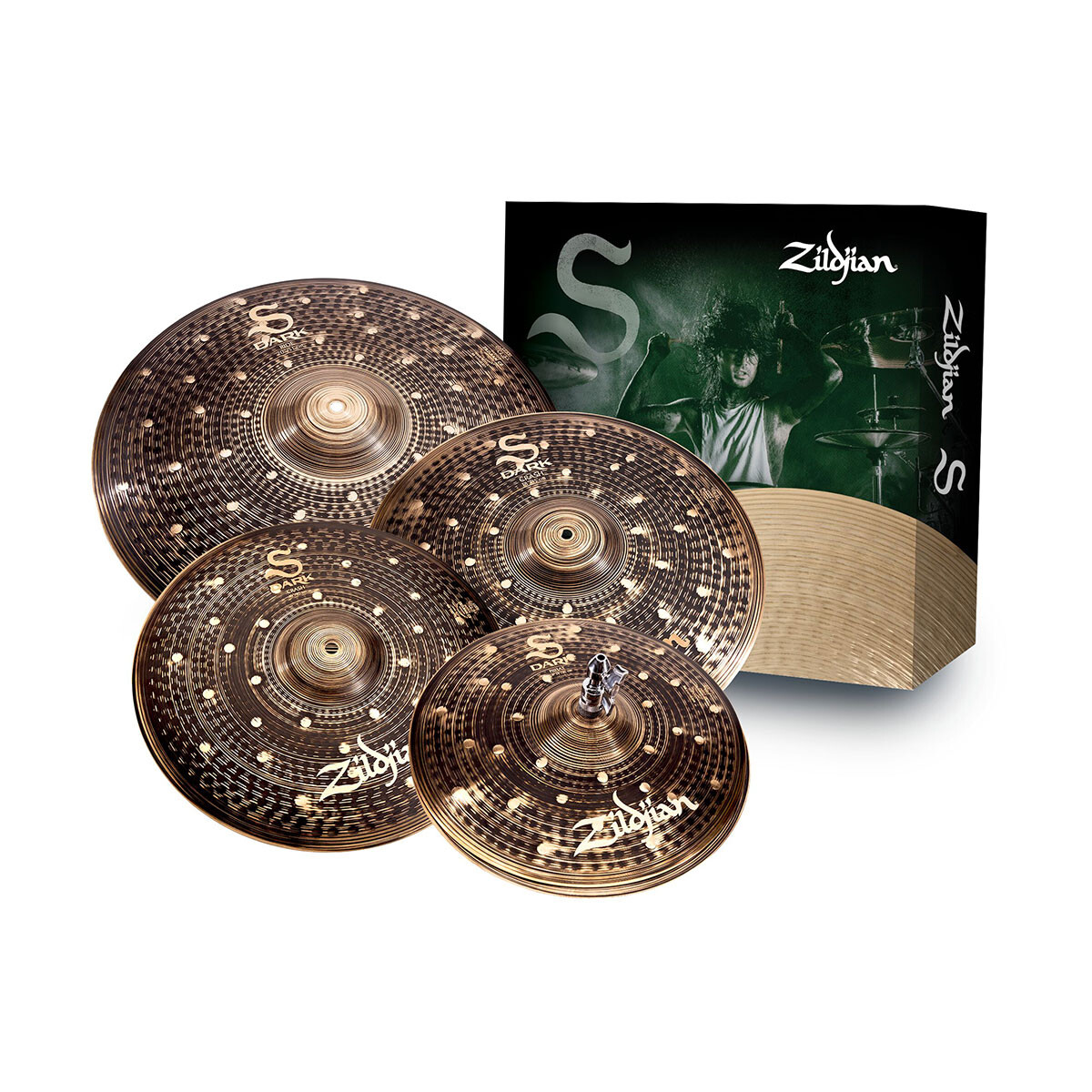 Pack Platillo Zildjian S Dark 14hh 16cr 18cr 20rd 