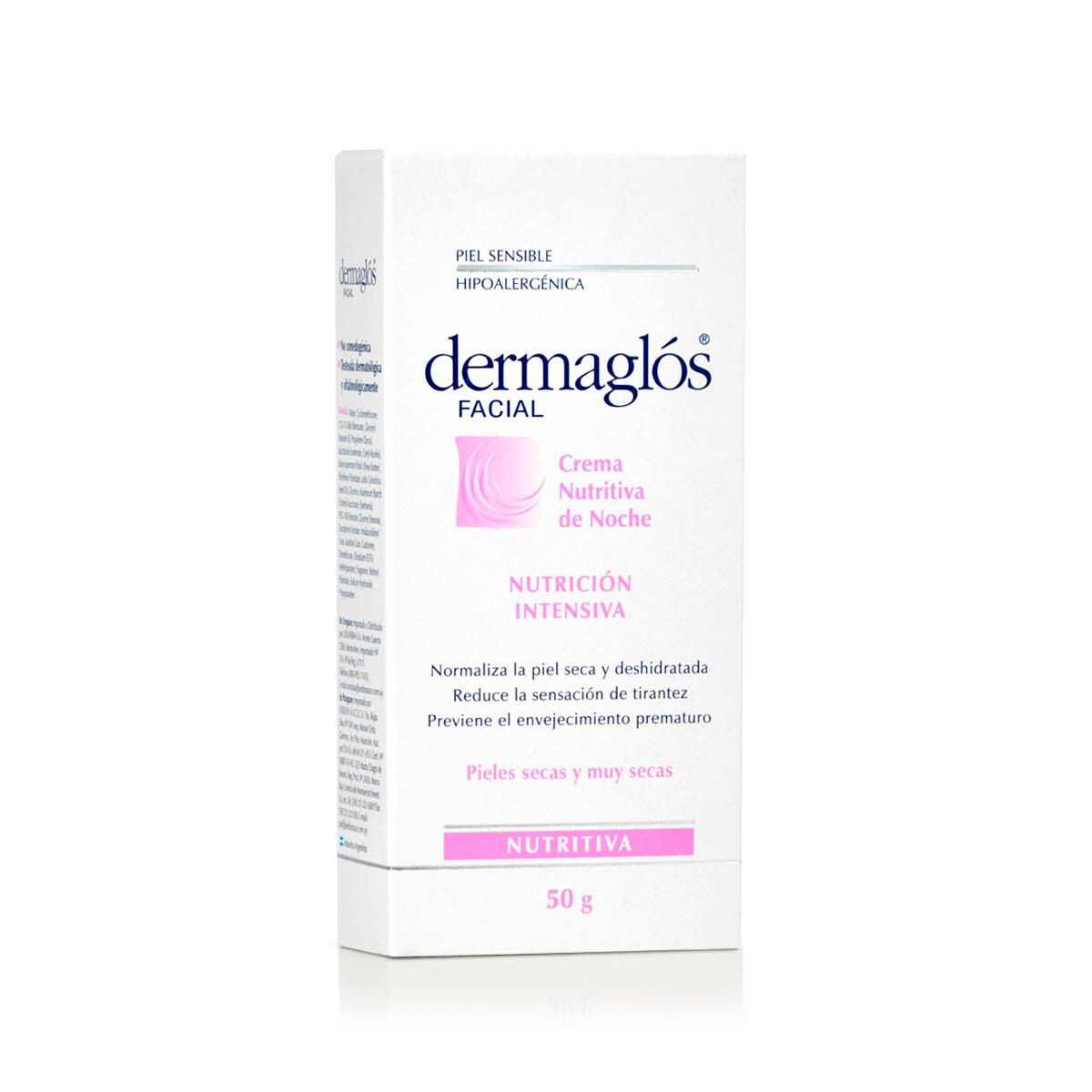 Dermaglós Facial Crema Nutritiva de Noche 50 gr | Hidratación y Regeneración Nocturna