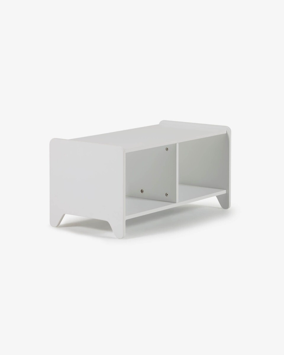 Mueble de almacenaje Nunila de MDF blanco 78 cm 