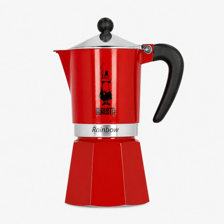 Cafetera Moka Rainbow Roja 270ml 6 Tazas Bialetti Cafetera Moka Rainbow Roja 270ml 6 Tazas Bialetti