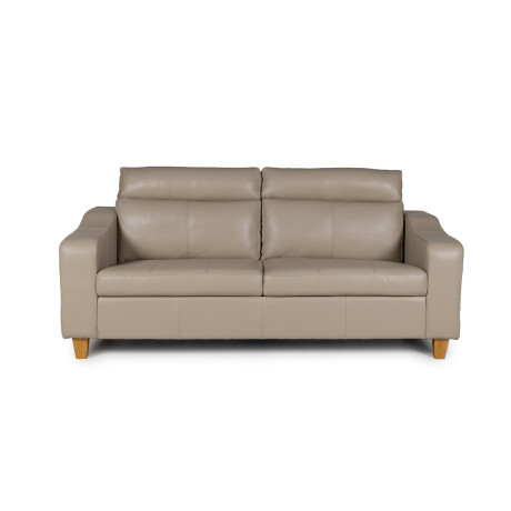 Sofá Milán - Cuero Básico - 3 cuerpos 519 (Beige)