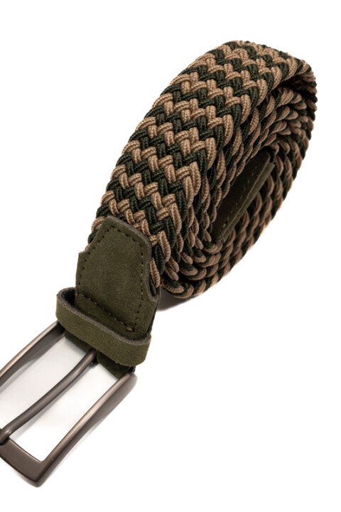 Cinturon Elastizado BEIGE/GREEN
